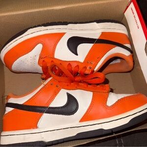 Nike Dunk Low (GS) in Phantom and Safety Orange